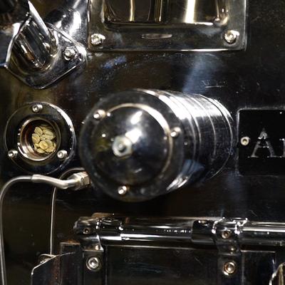Roasting machine.