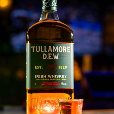 Bottle of Irish whiskey.