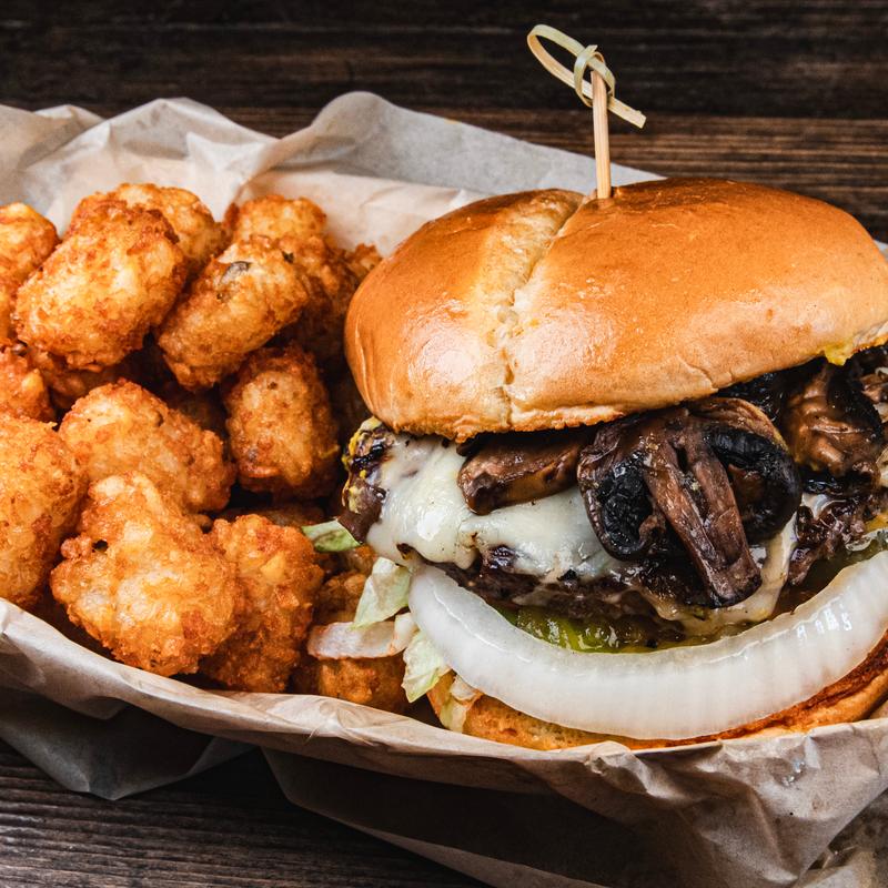 Mushroom Swiss Burger photo