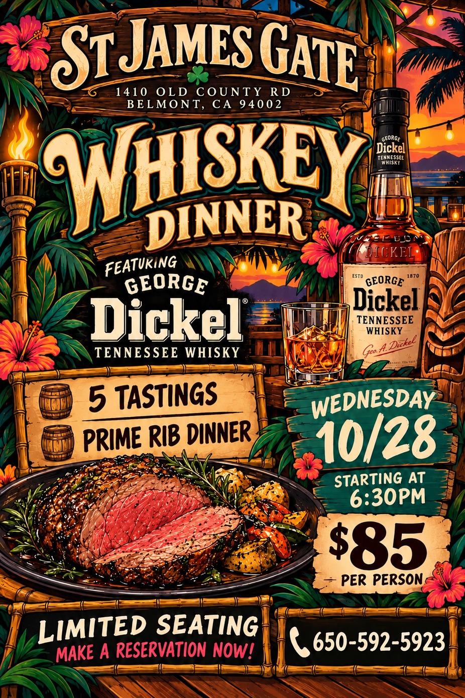 George Dickel Whiskey Dinner event photo