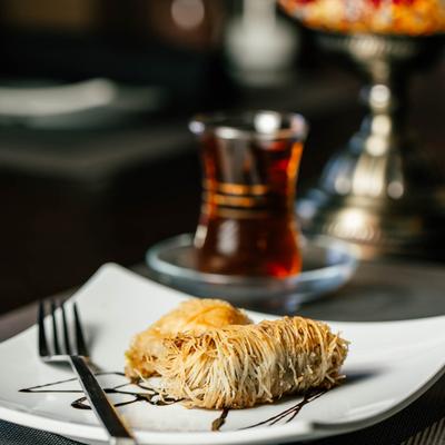 Baklava and tea.