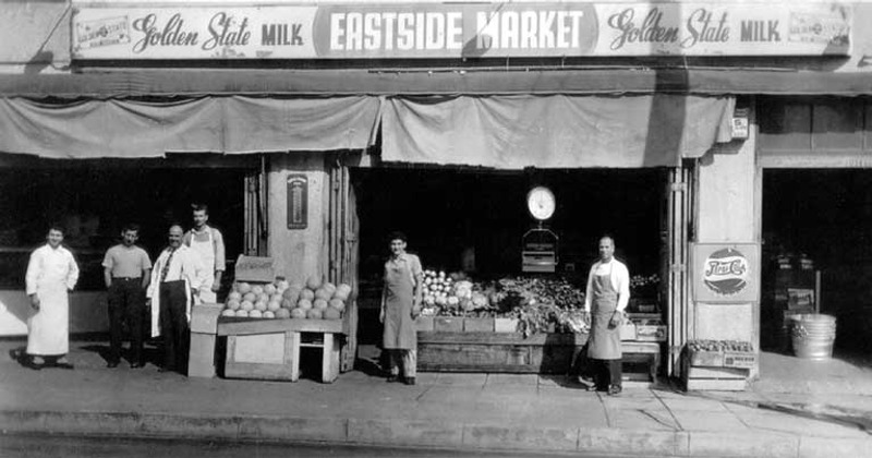 A vintage photo of Eastside Market