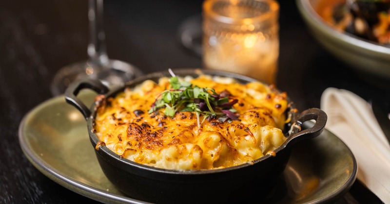 Mac and Cheese, served