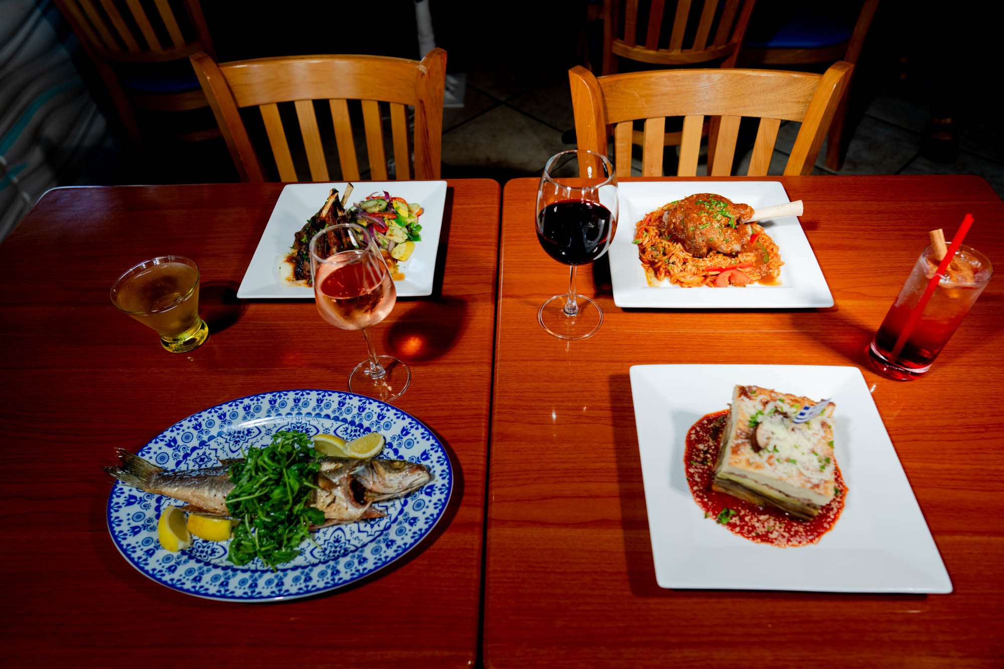 A table with assorted dishes