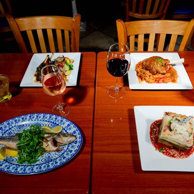 A table with assorted dishes