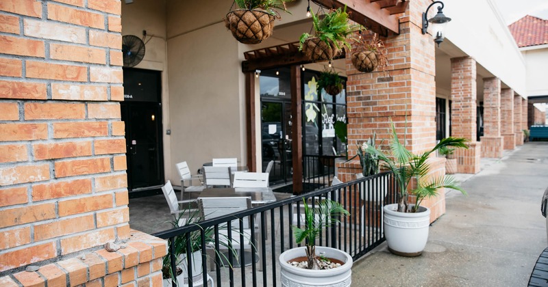 Table for four in patio area