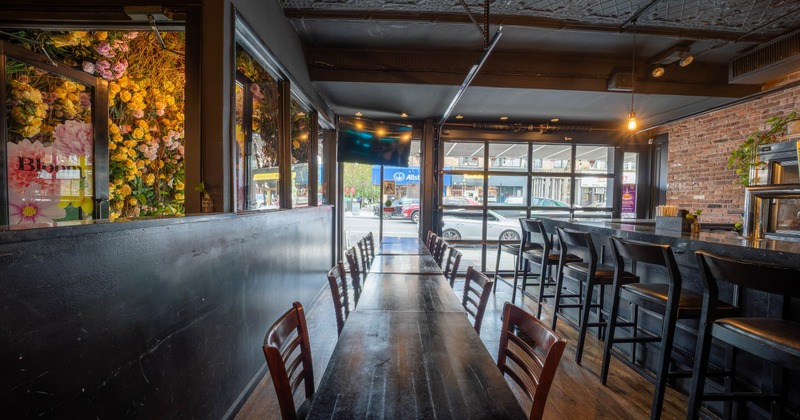Interior, seating place near bar