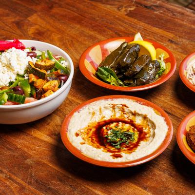 Various food dishes.