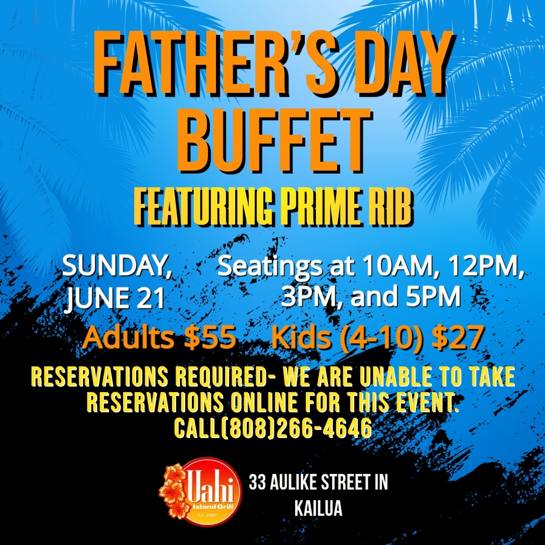 fathers day buffet booking