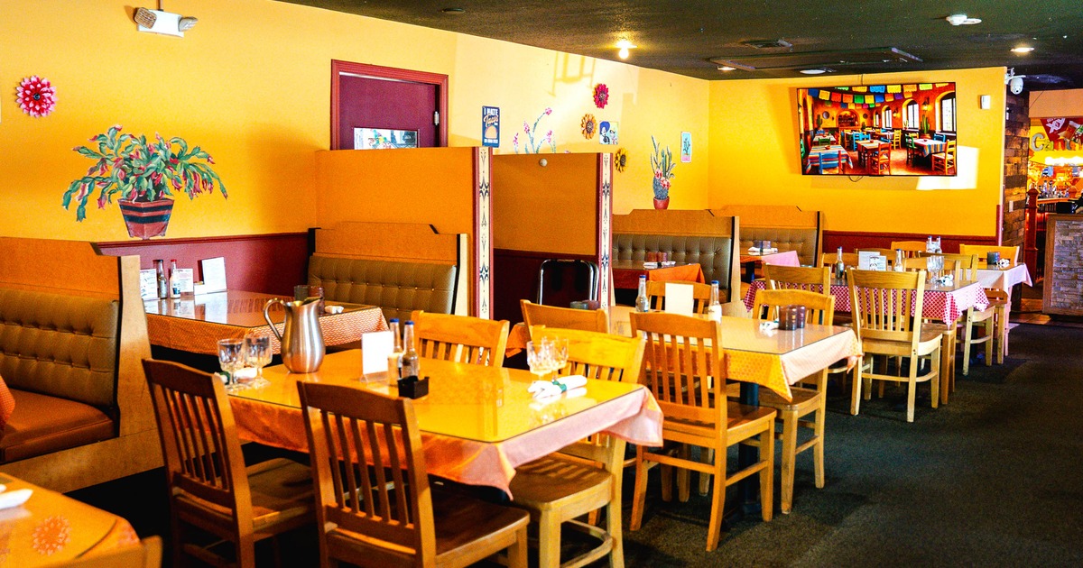 Restaurant interior, dining area
