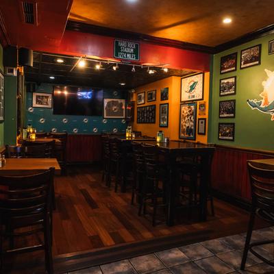 downstairs back room.