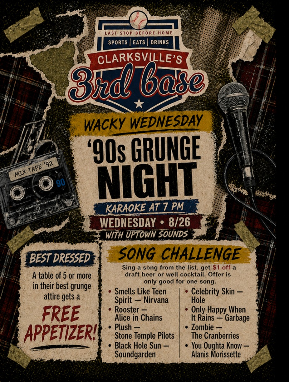 Wacky Wednesday '90s Grunge Karaoke event photo