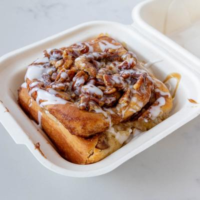Cinnamon pecan sticky bun.