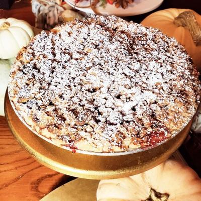 Apple Cranberry Pie (GF).