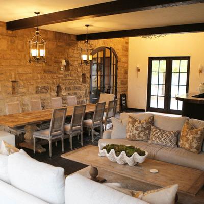 The interior of the restaurant, the lounge.