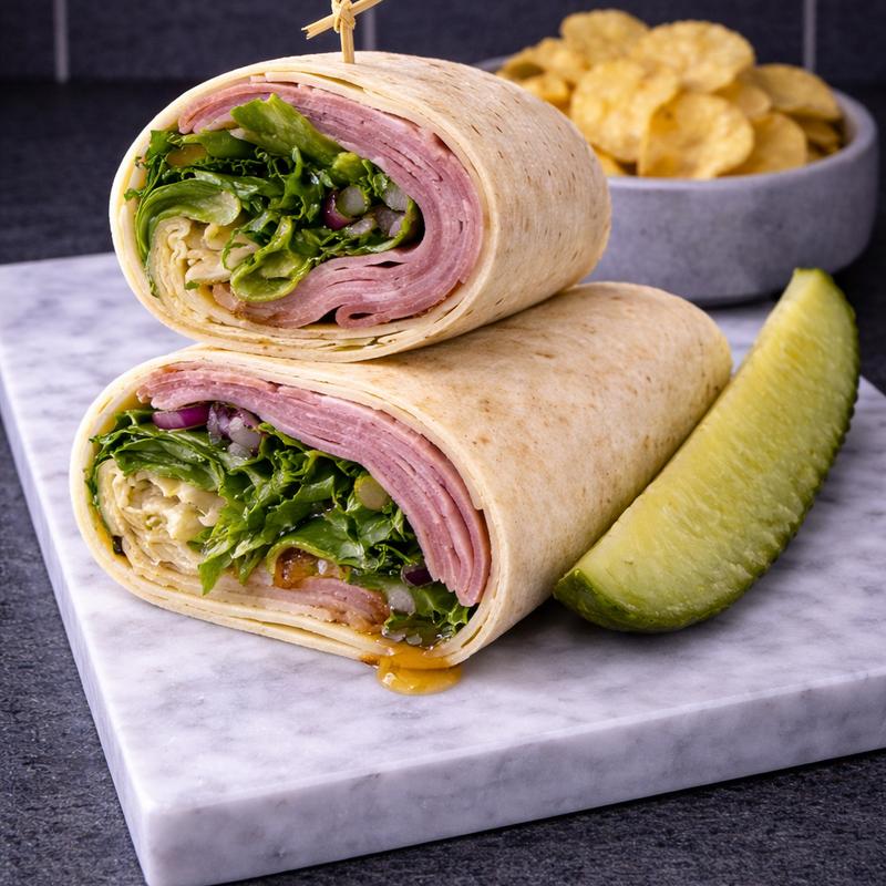 Ham, Havarti, & Hot Honey Wrap photo