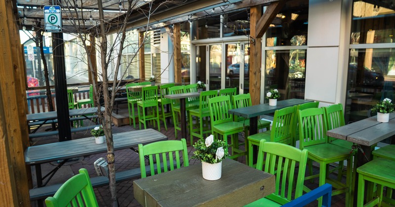 Exterior, tables and chairs