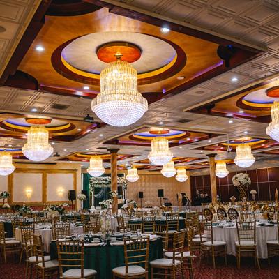 Lavish banquet hall.