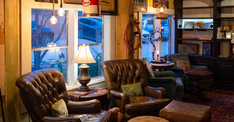 Interior space, lounge seating area