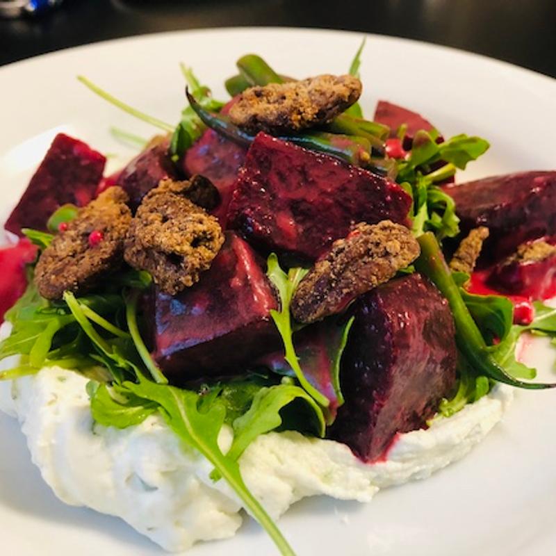 Roasted Beet & Goat Cheese Salad photo