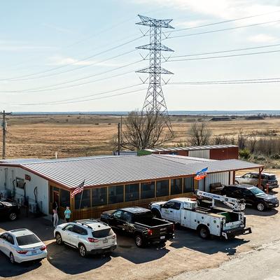 TC's Ponderosa outside.