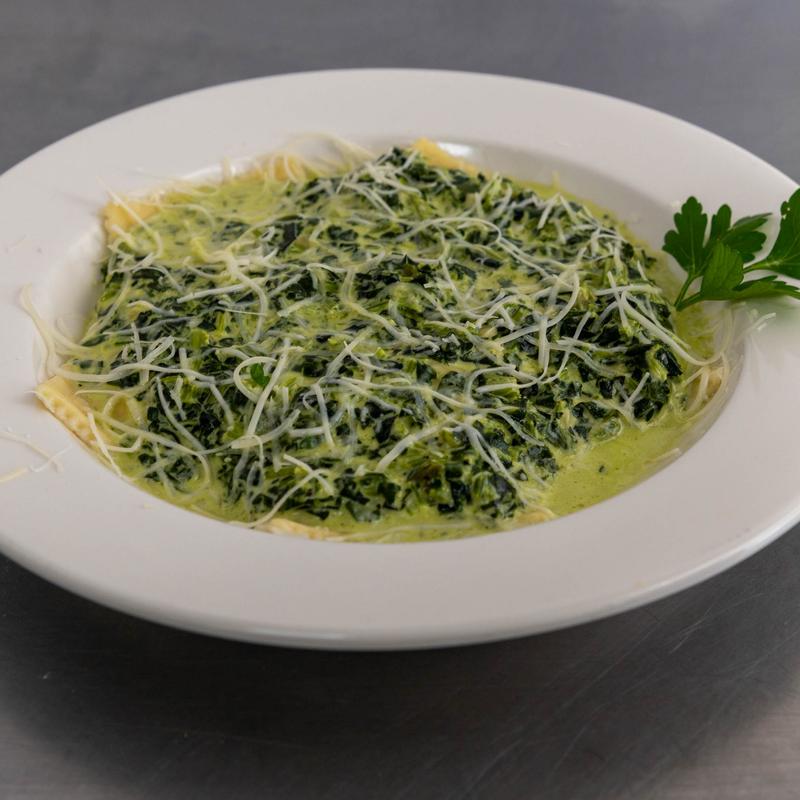 menu item 10 of 13, Ravioli Spinach Alfredo