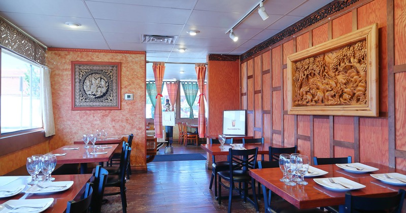 Interior, spacious dining area