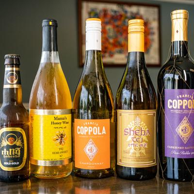 Ethiopian wines and a beer.