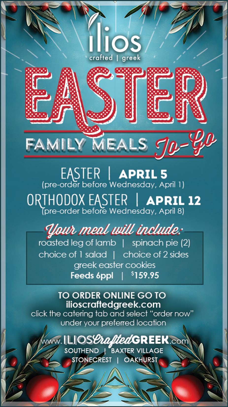 Easter Family Meal To-Go event photo