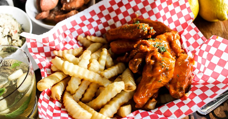Circa Wings and fries