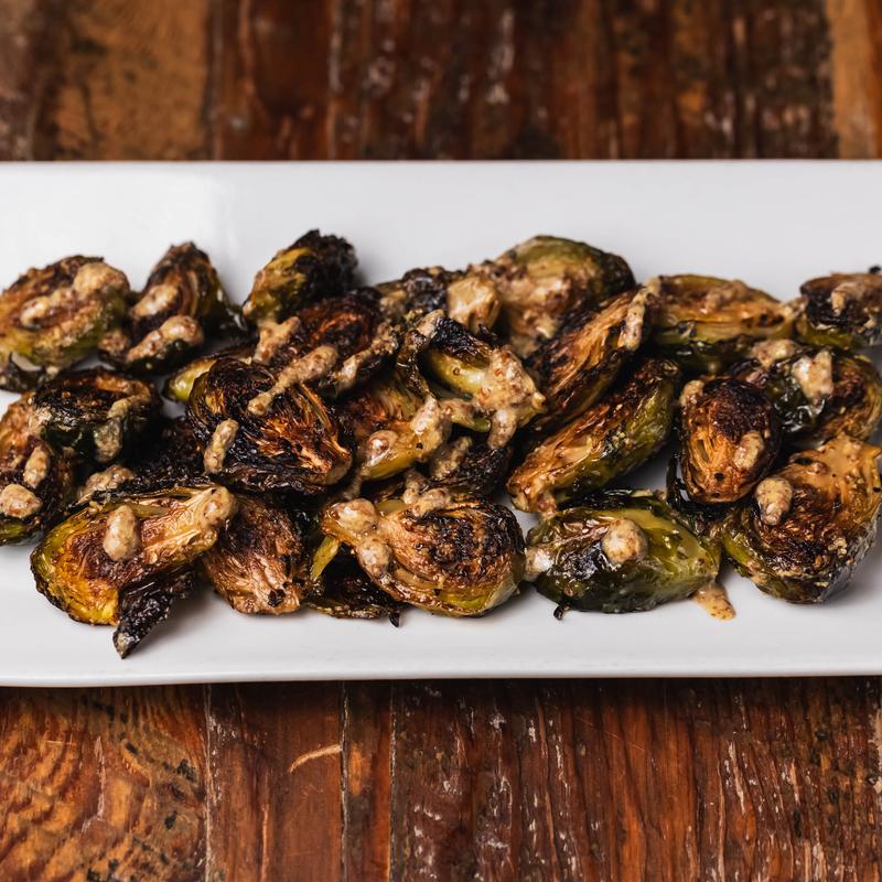 Whole Grain Mustard Brussel Sprouts photo