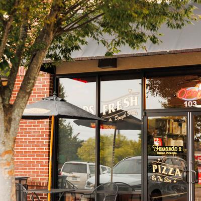 The restaurant's entrance.