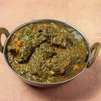 Lamb spinach curry.