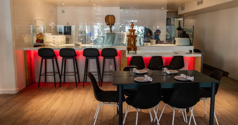 Dining table ready for guests