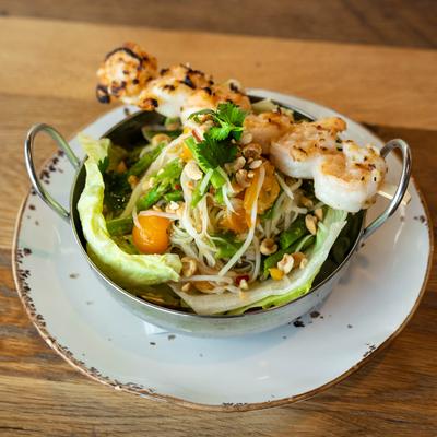 Papaya Shrimp salad.