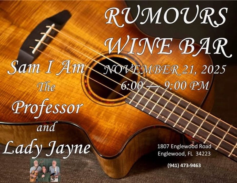 New Live Music:  Sam I Am, The Professor, and Lady Jayne! event photo