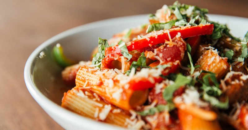 Nola's Rigatoni - rigatoni tossed in marinara, peppers and onions