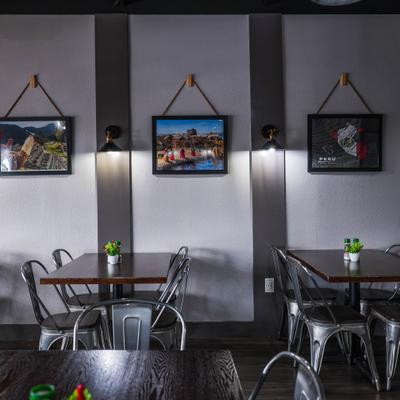 Interior, dining area.