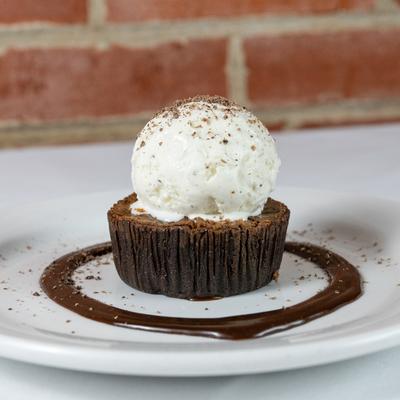 Dark chocolate cake.