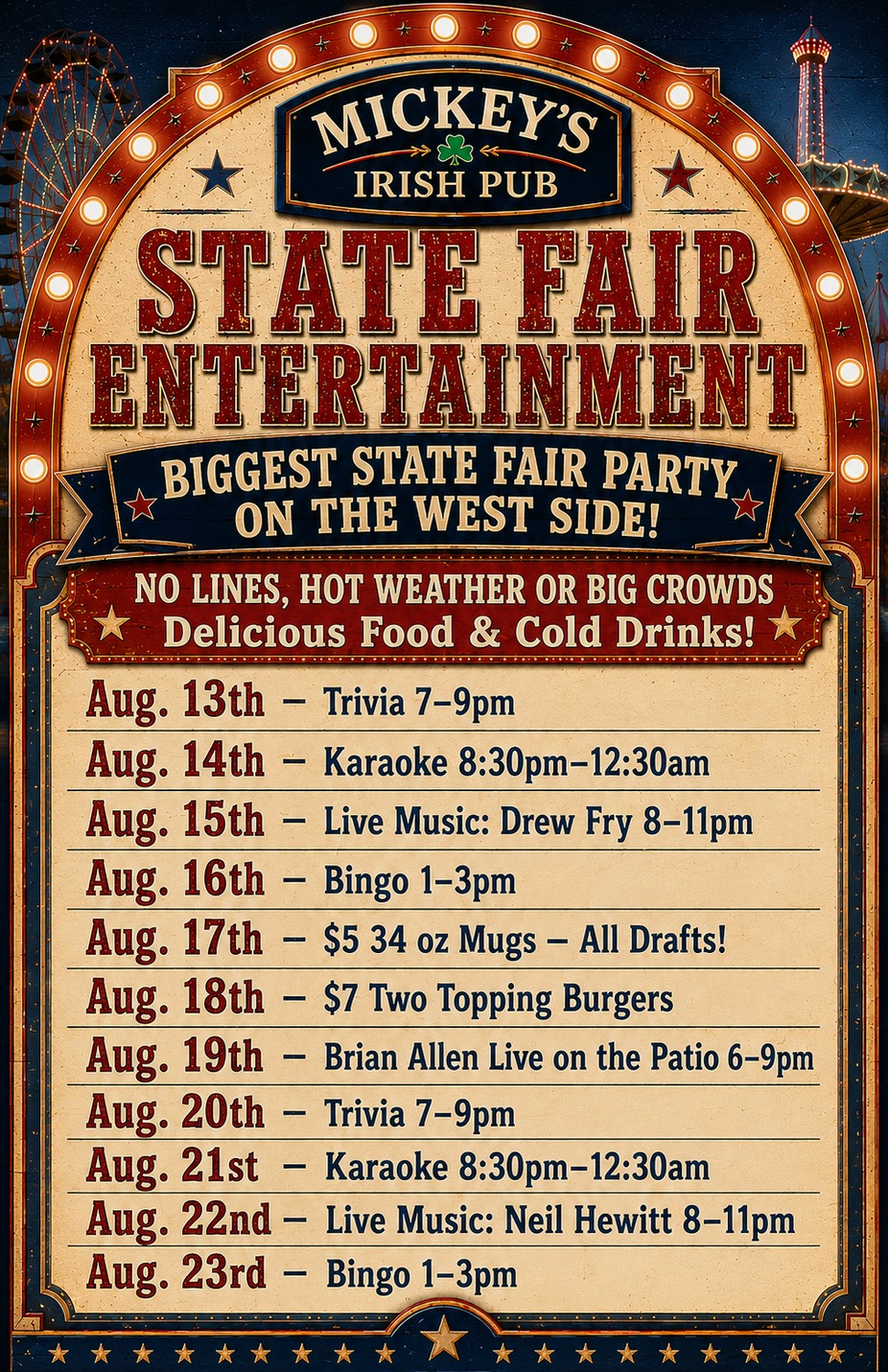 STATE FAIR ENTERTAINMENT event photo