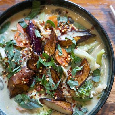 Green Curry, top view.