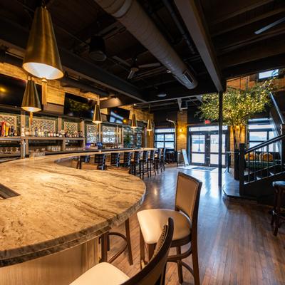 Interior seating space.