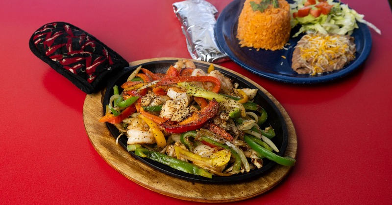 Fajitas with sides