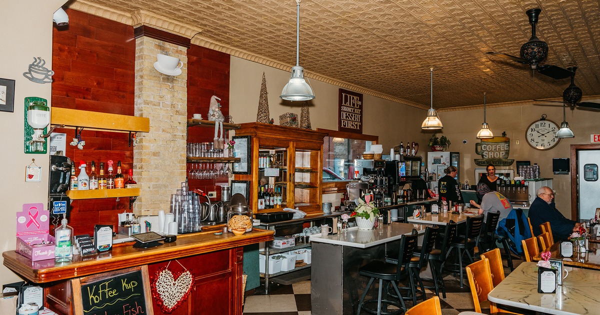 Nicely done interior dining area