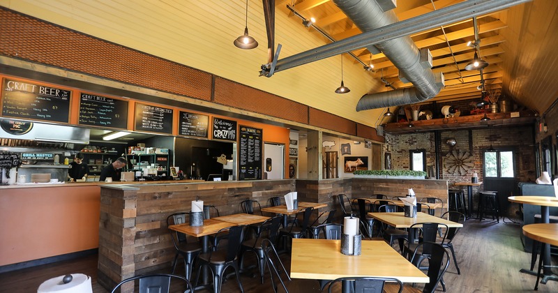 Restaurant interior, dining area