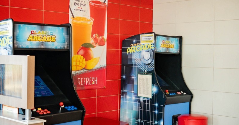 Interior, arcade games