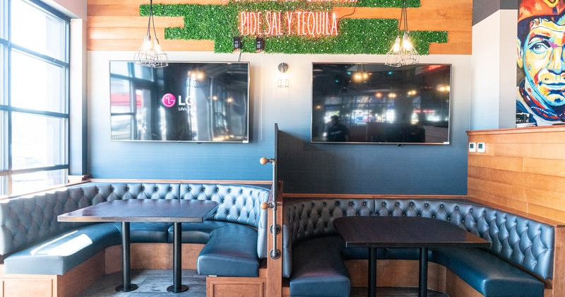 Interior, private seating area