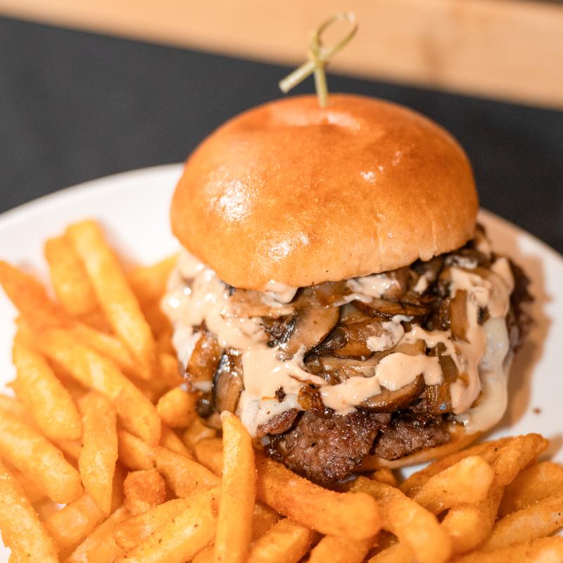 Mushroom & Swiss Burger photo