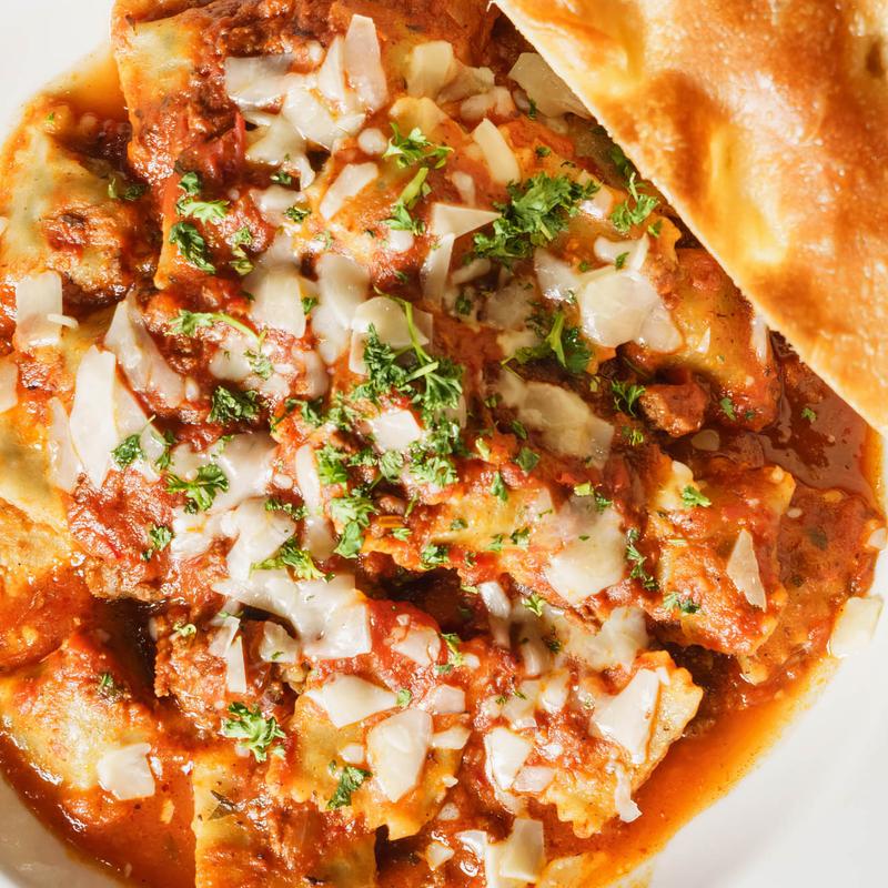 Meat Ravioli With Meat Sauce photo