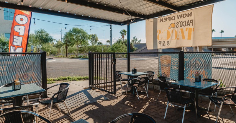 Outside seating area
